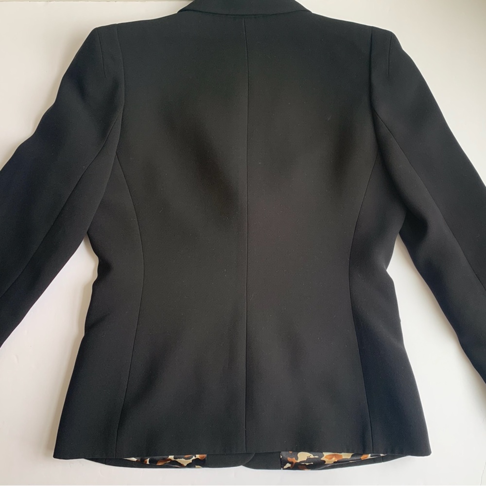 BN2 Tahari Arthur S. Levine Classic Black Blazer Women's Office Business Small - Picture 3 of 6